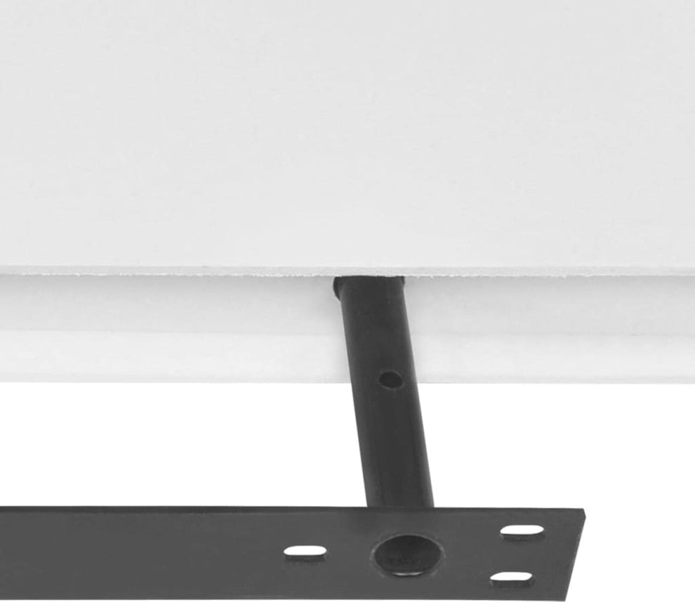 vidaXL Wall Shelves Floating Shelves Wall Mounted Display Shelves 4 Pcs White