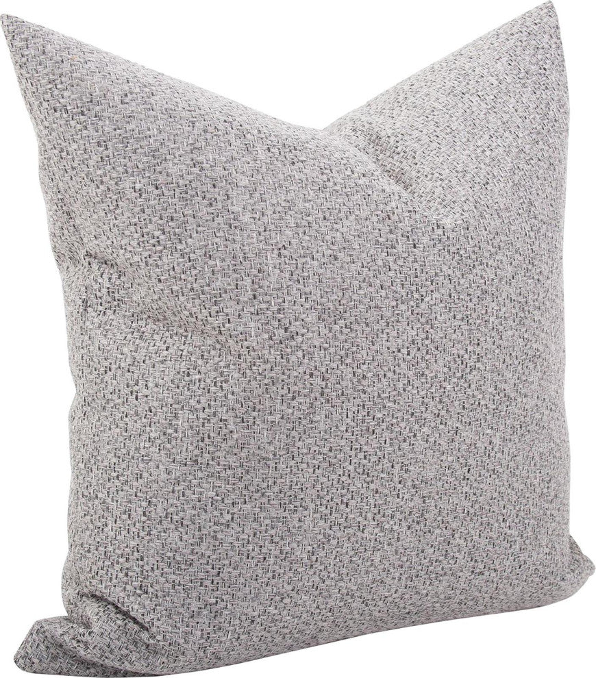Elegant Square Panama Pillow, Stone