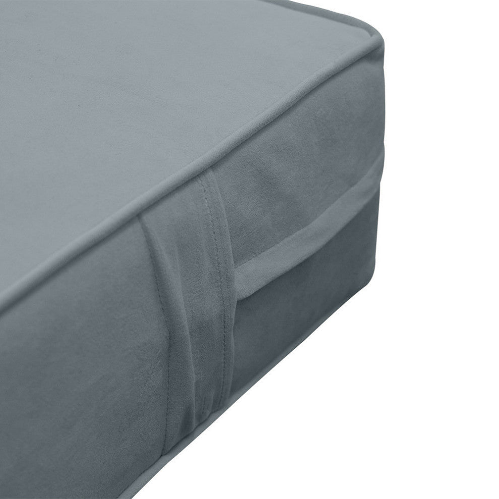 Same Pipe 6" Twin-XL 80x39x6 Velvet Indoor Daybed Mattress |COVER ONLY|-AD347