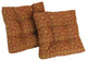 19" Squared Tufted Dining Chair Cushion, Set of 2, Vanya Papprika