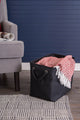 Polyester Bin Variegated Black Rectangle Medium 16"x10"x12"