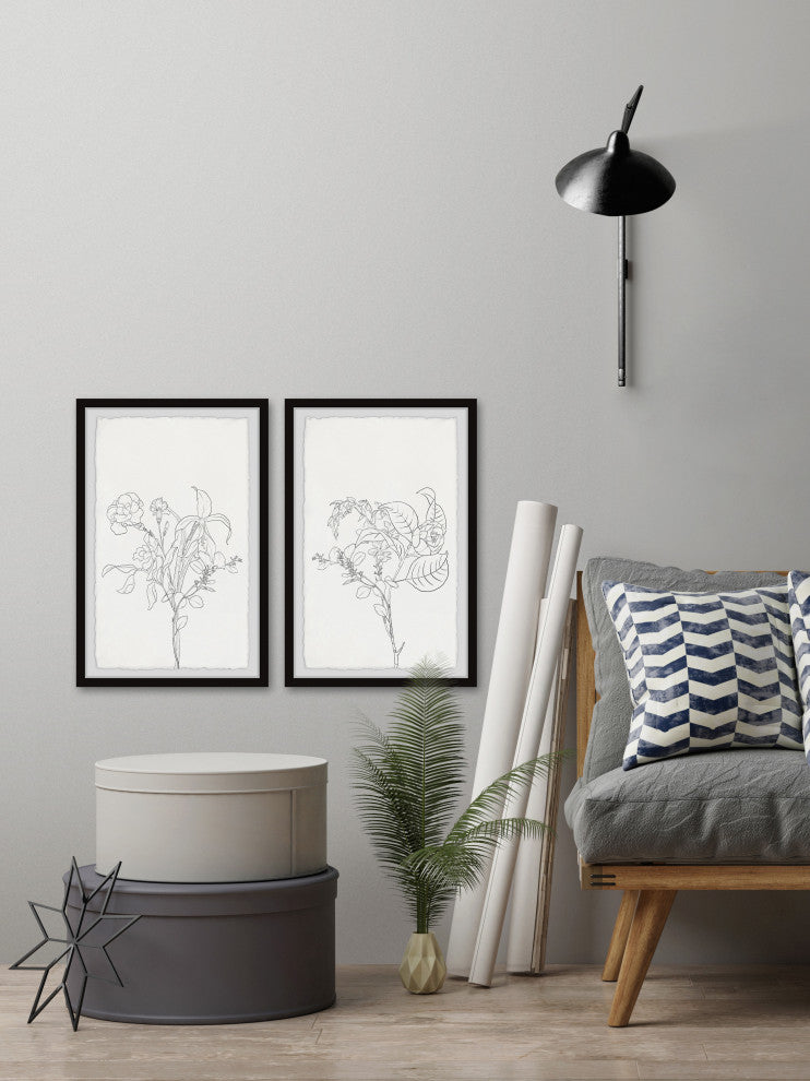 Radiant Flowers Diptych, Set of 2, 16x24 Panels