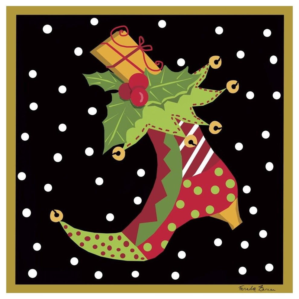 "The Night Before Chrsitmas III" Digital Paper Print by Farida Zaman, 26"x26"