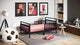 Baby Mile Bailey Sleigh Toddler Bed, Black