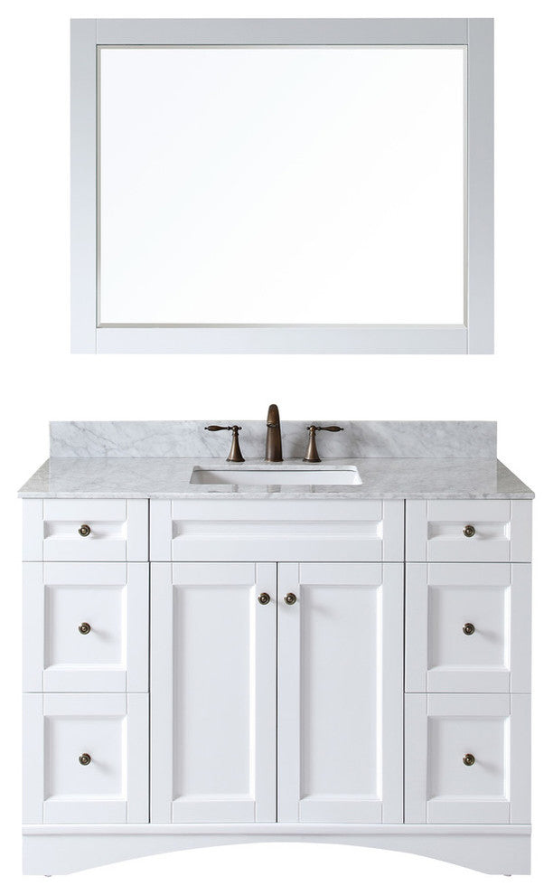 Elise 48" Single Bathroom Vanity Set, White