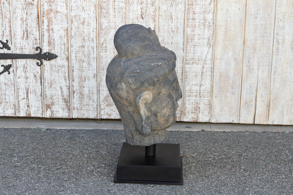 Original Carved Stone Buddha Head