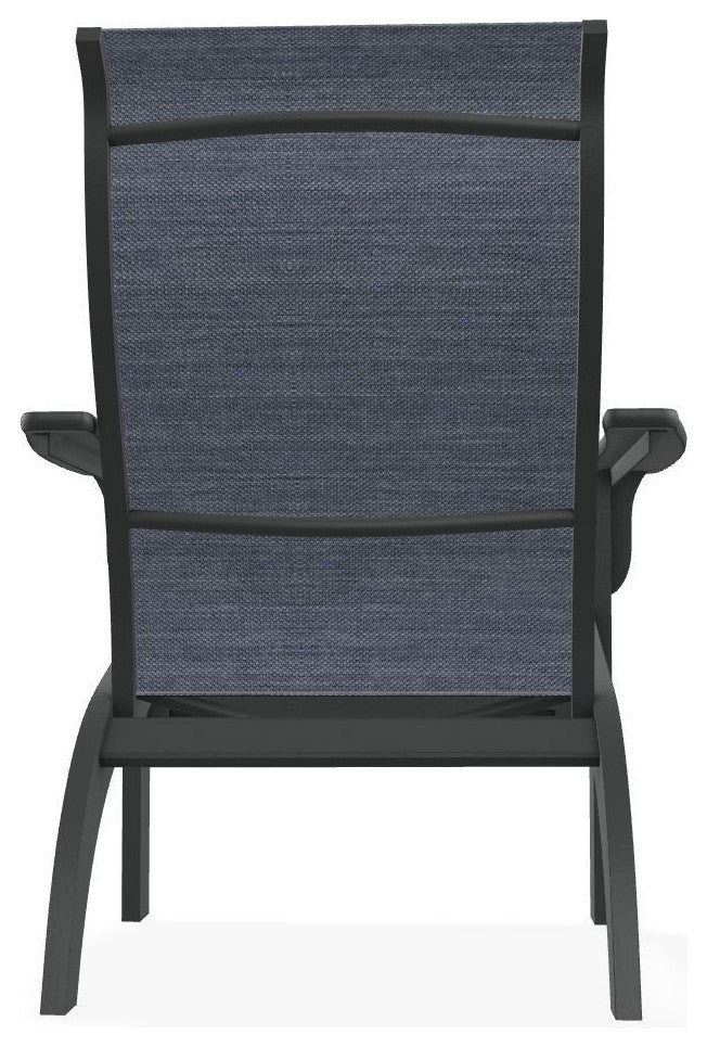 Adirondack Sling Outdoor Adirondack Armchair, Augustine Denim/Graphite
