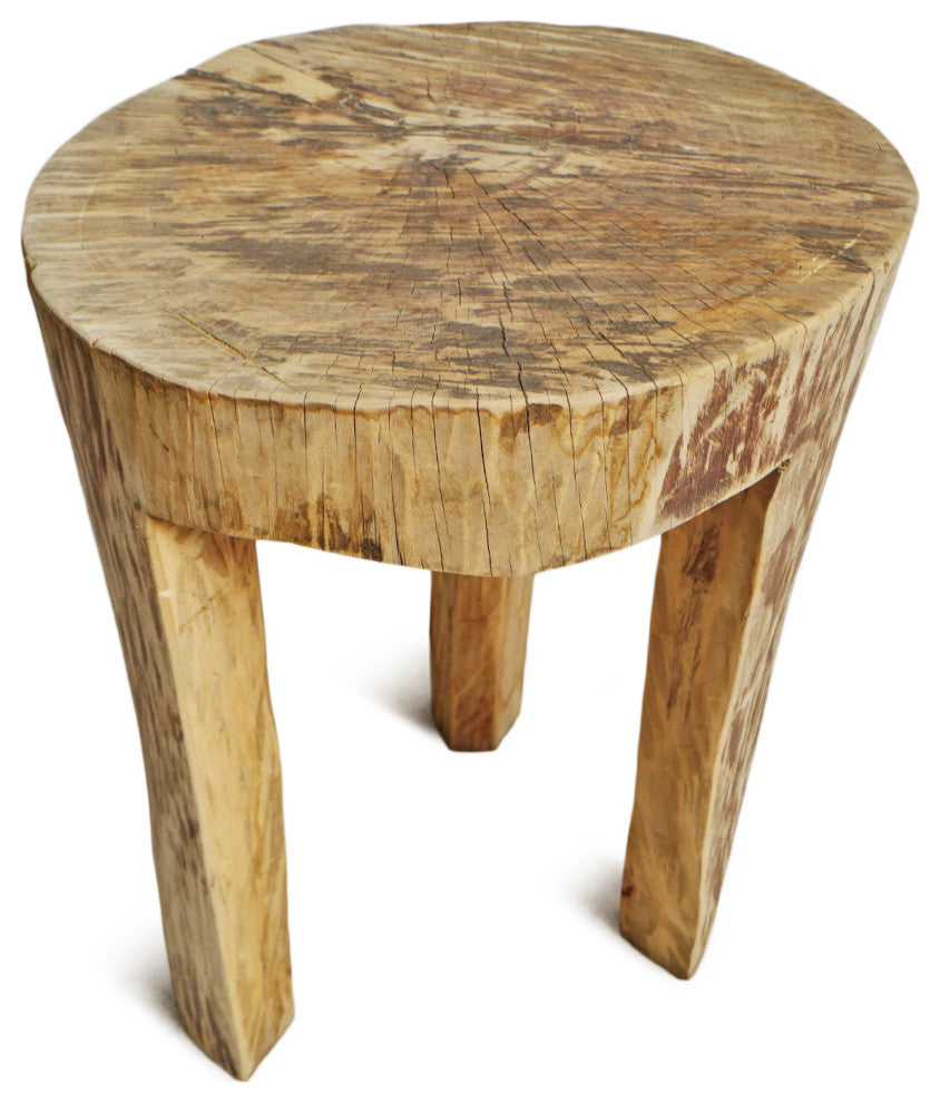 Rustic Naga Three Leg Wood Table 9