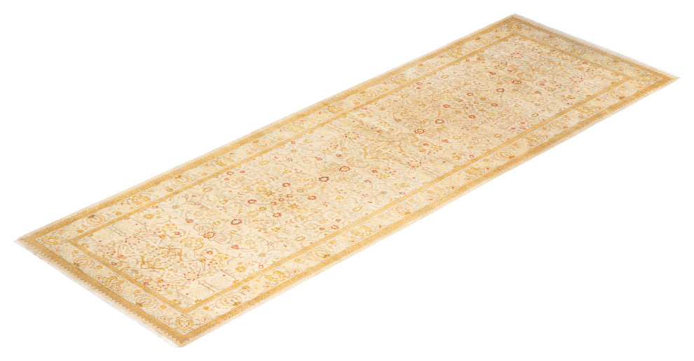 Paletwa One-of-a-Kind Hand-Knotted Runner Ivory, 4'2"x12'4"