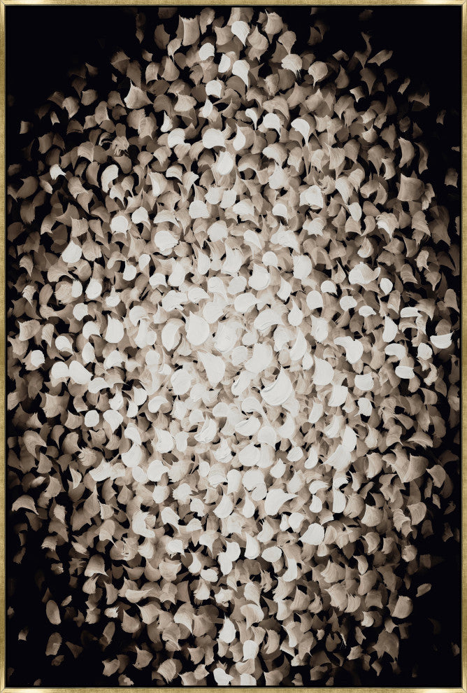 36x54 The Flip Side I, Framed Artwork, Gold