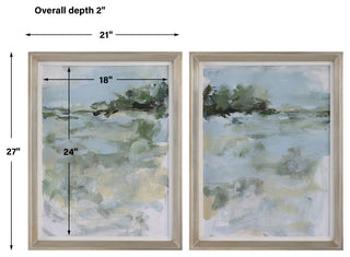 Uttermost Far Away View Framed Prints, Set/2