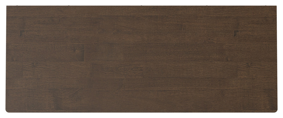 Harper Solid Hardwood 2 Door Sideboard Buffet / Storage Cabinet, Walnut Brown