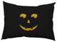 Halloween Jack-O-Lantern Right Accent Pillow, Black, 14"x20"