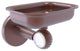 Clearview Wall Mounted Soap Dish Holder with Twisted Accents, Antique Copper