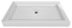 Valley Acrylic Double Threshold Acrylic Center Drain Shower Base 48", White, 48"