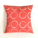 Sadza Circles Pillow Madagascar Coral
