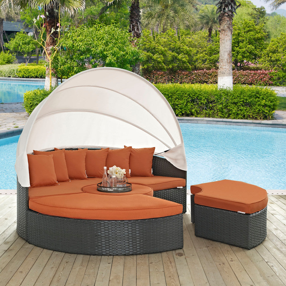 Canvas Tuscan Sojourn Outdoor Patio Sunbrella Daybed