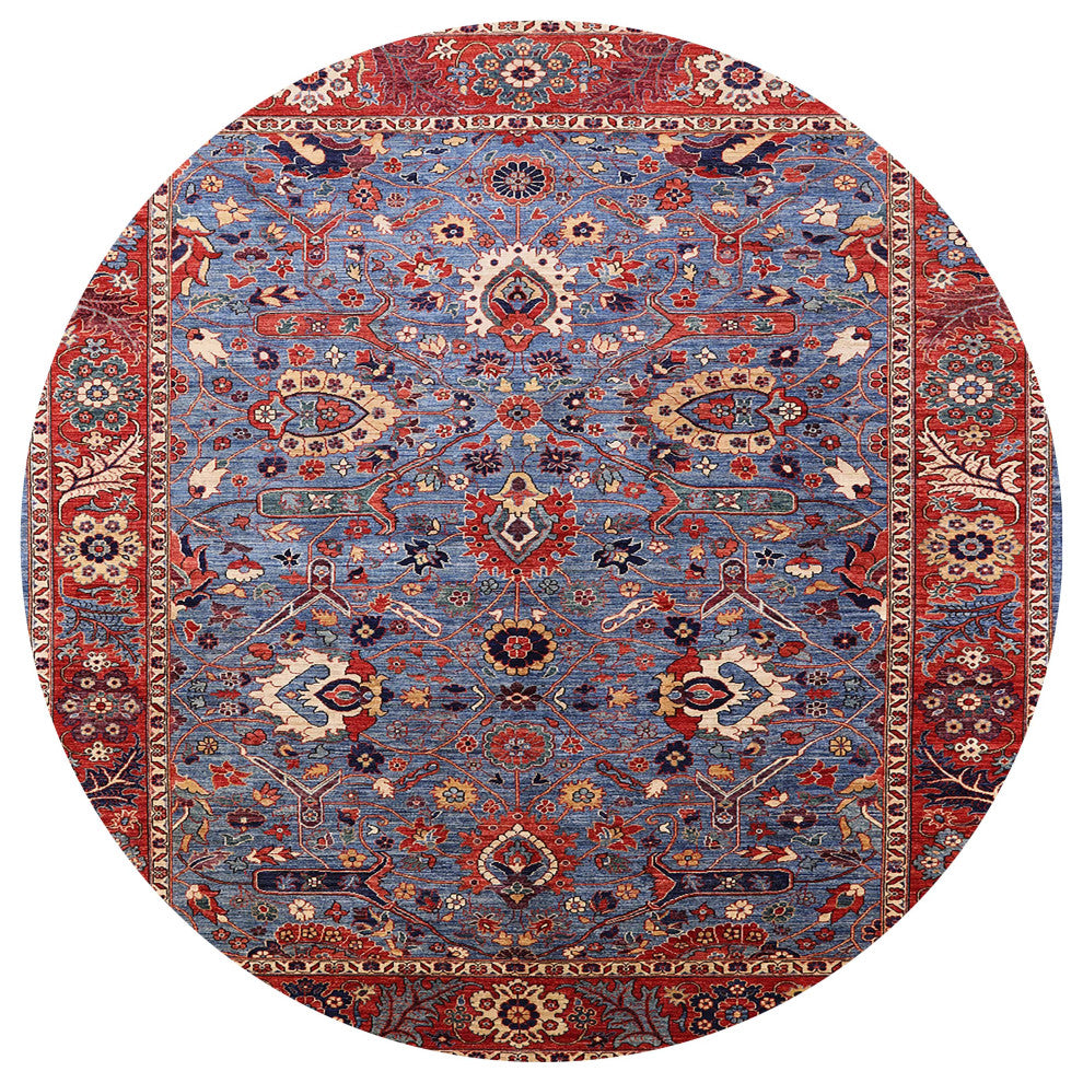 Ahgly Company Indoor Round Mid-Century Modern Area Rugs, 5' Round