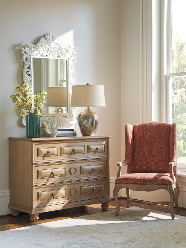 Cannes Single Dresser in Buff Finish