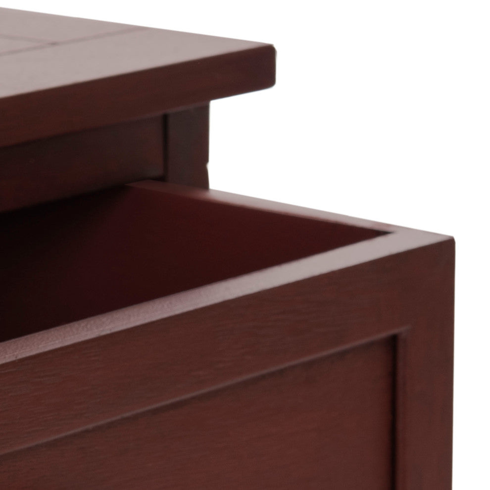 Safavieh Carrie Side Storage Side Table, Red