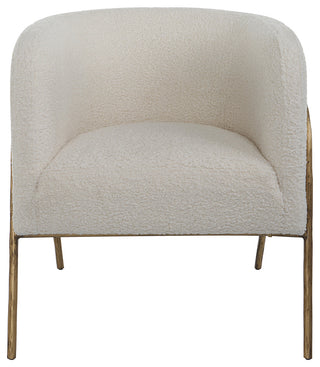 Uttermost Jacobsen Off White Shearling Accent Chair