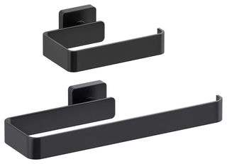 Blaze 2 Piece Bathroom Hardware Set, Matte Black