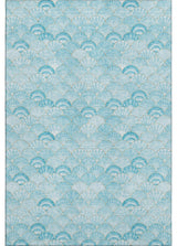 Addison Premium Washable Mayfield AMF181 Teal 5' x 7'6" Rug