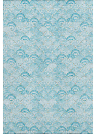 Addison Premium Washable Mayfield AMF181 Teal 5' x 7'6" Rug