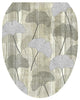 Gingko, Toilet Tattoos Seat Cover, Vinyl Lid Decal, Bathroom Decor, Elongated