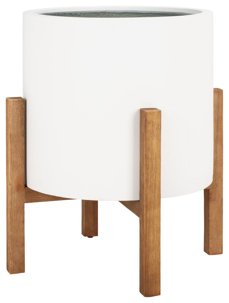 Safavieh Outdoor Loflen Planter, White