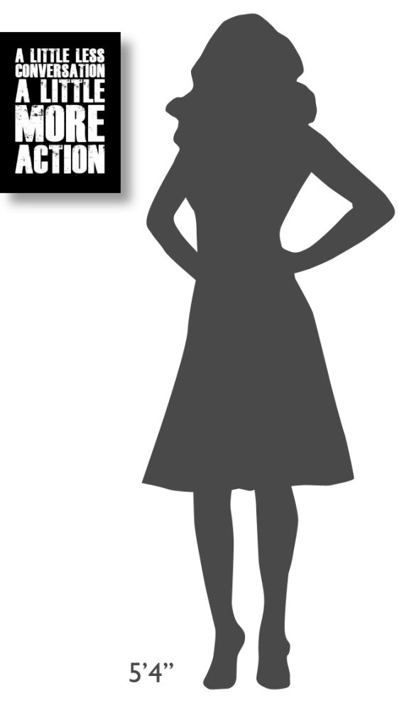 "A Little More Action Poster Black" Fine Art Print