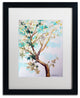 Wendra ''Blue Maple'' Matted Framed Art, Black Frame, White Mat, 16x20