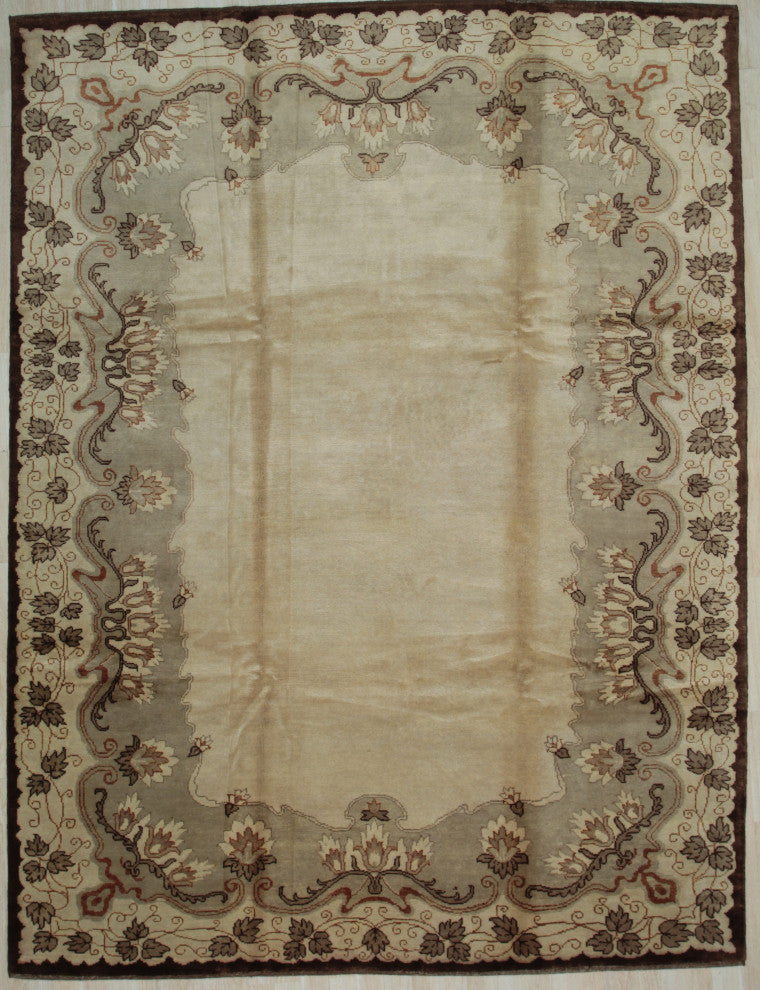 Beige Traditional oriental Ningxia Area Rug