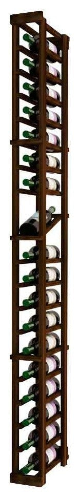 Breezy Wine Rack, Redwood and Dark Walnut
