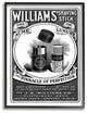 Shaving Advertisement Vintage Black And White Design, 24"x30"
