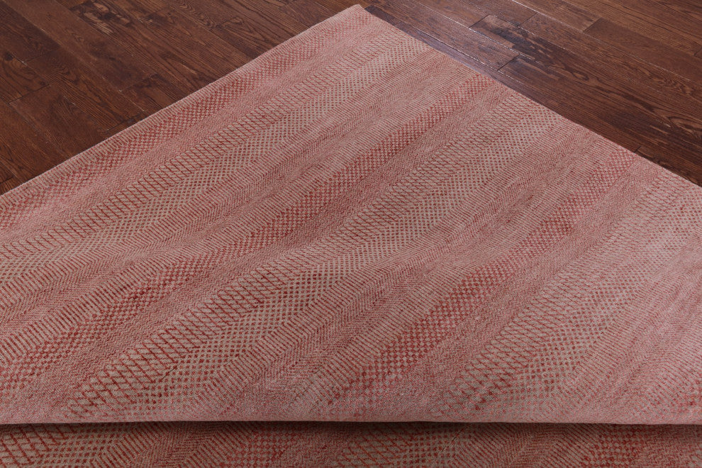 Savannah Grass Handmade Wool and Silk Rug 8' 0" X 9' 11" Q11439