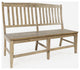 Carlyle Crossing Modern Rustic Solid Wood Slatback Dining Bench
