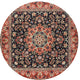 Ahgly Company Indoor Round Traditional Area Rugs, 4' Round