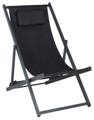 Safavieh Outdoor Camlin Set of 2 Sling Chairs Black