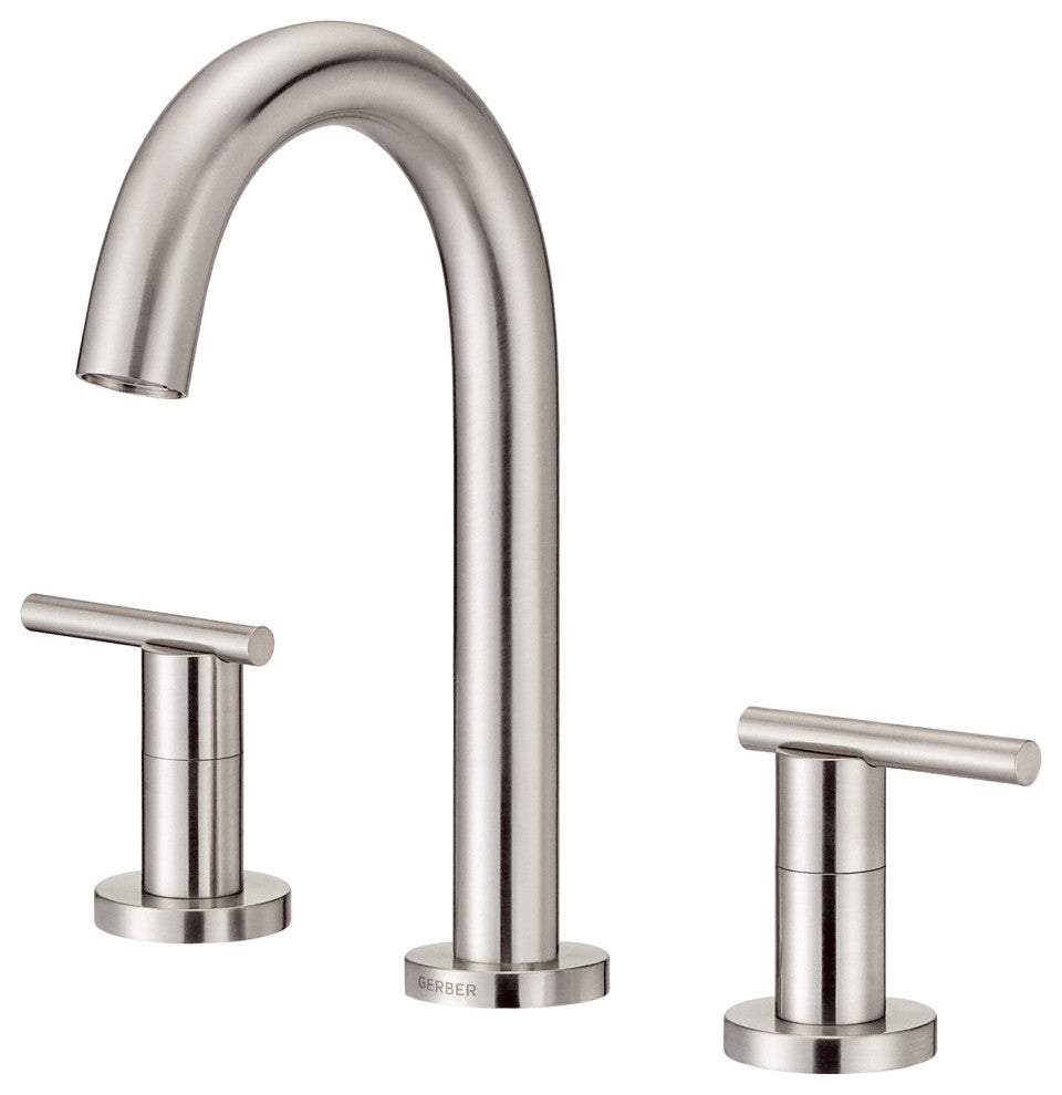 Parma Two Handle Widespread Lavatory Faucet Chrome, Brushed Nickel