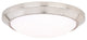 Leo 16" LED Bluetooth Flush Mount Satin Nickel