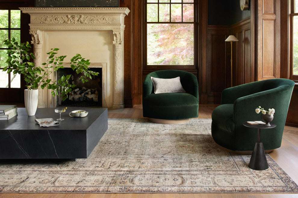 Margot Oriental Antique/Sage Area Rug, 2'6"x11'6"