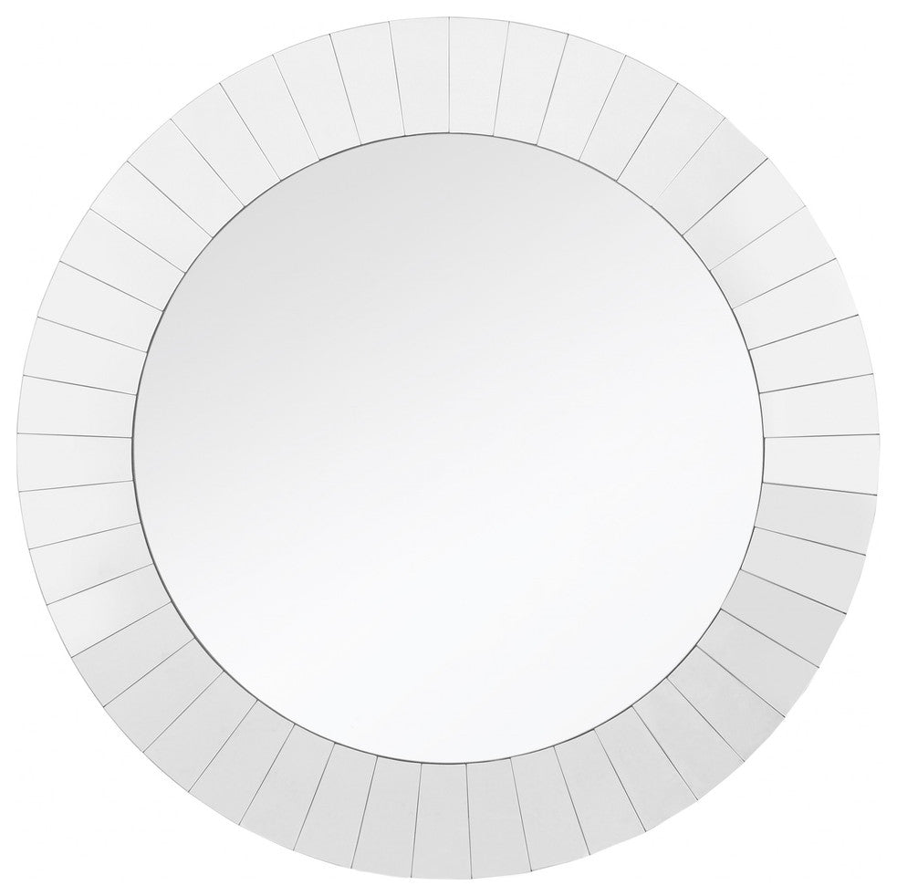Clear Round Accent Glass Mirror