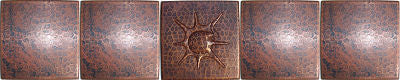 Snail II Hammered Copper Tile