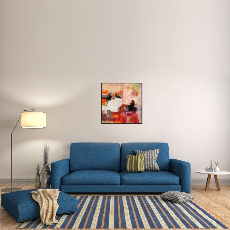 "Colors of Summer II" Framed Canvas Giclee by Arthur Pima, 31x31"