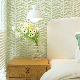 Painted Vine Peel and Stick Wallpaper, Green