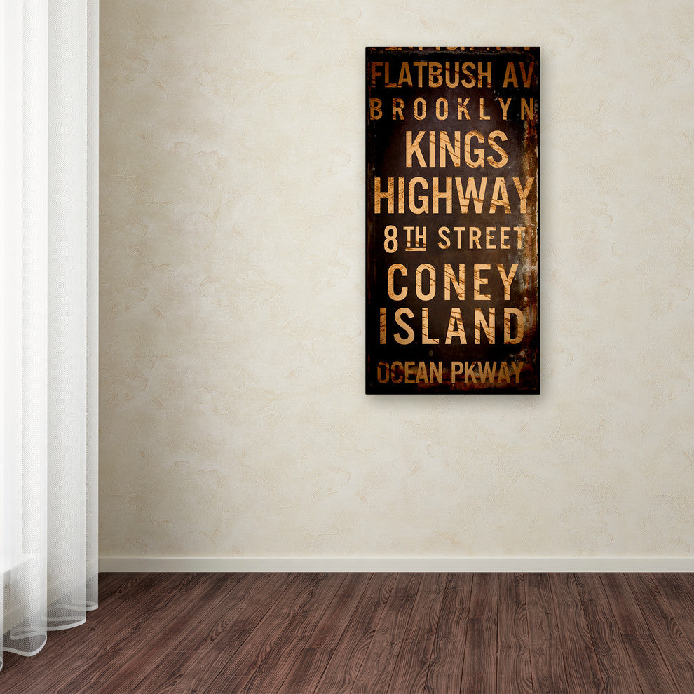 Color Bakery 'Brooklyn I' Canvas Art, 16"x32"