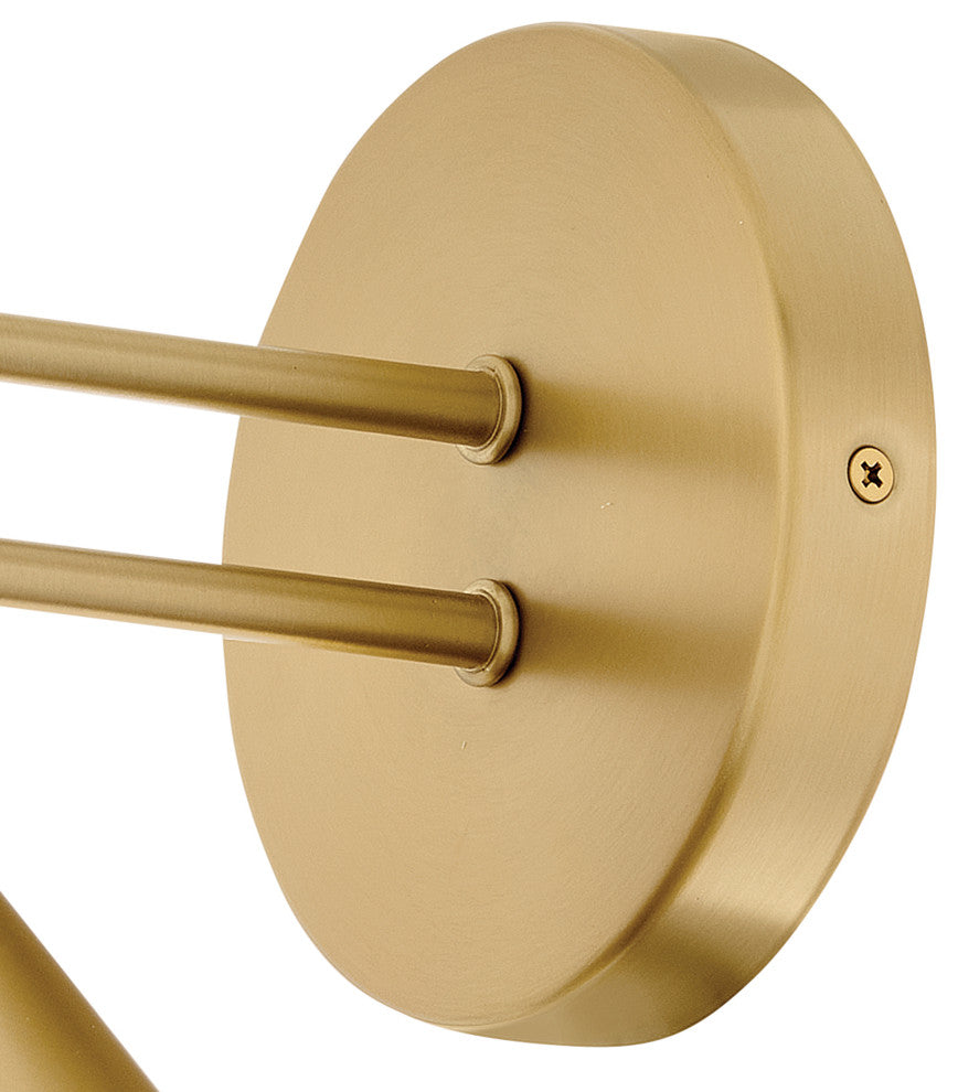Lark Milo Small Single Light Sconce, Lacquered Brass