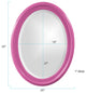 George Oval Mirror, Glossy Hot Pink