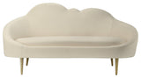 TOV Furniture Cloud Cream Velvet Settee
